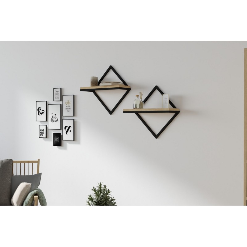 6905_0-800x800 Ραφιέρα Sezo Sapphire δρυς μελαμίνη 43x15x43εκ ed6905 - Image 1