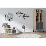 Ραφιέρα Sezo Sapphire δρυς μελαμίνη 43x15x43εκ ed6905 - Image 5