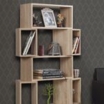 Βιβλιοθήκη Box Oak χρώμα μελαμίνη 84x30x160cm ed6921 - Image 5