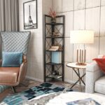 Ραφιέρα Remo μαύρη μελαμίνη 30 5x33x160cm ed6929 - Image 5