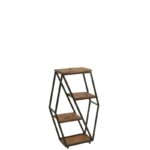 Βοηθητικό τραπεζάκι Ruota ξύλο 38x25x90cm ed6937 - Image 3