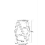 Βοηθητικό τραπεζάκι Ruota ξύλο 38x25x90cm ed6937 - Image 2