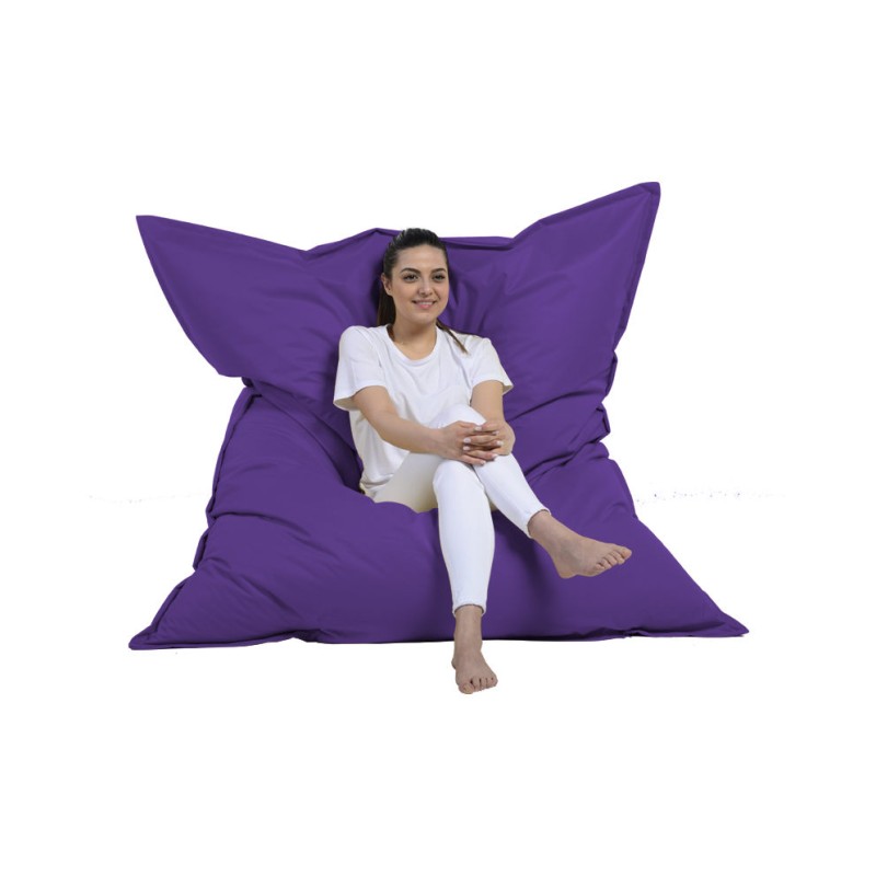 6945_0-800x800 Πουφ Giant Cushion 140x180 αδιάβροχο ύφασμα μωβ ed6945 - Image 1
