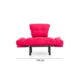 Anitta πολυθρόνα κρεβάτι Fuchsia ύφασμα 128x35x65cm ed6959 - Image 2