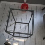 Βοηθητικό τραπέζι Pure γυαλί 6mm μεταλλικά πόδια 35x62cm ed6967 - Image 4