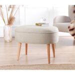 Σκαμπώ Timo κρεμ 63x44x47cm ed6979 - Image 3