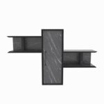 Ράφι τοίχου Olida μαύρη μελαμίνη 118 6x35x51 8cm ed6981 - Image 3