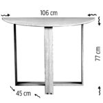 Τραπεζαρία Middle καρυδί μελαμίνη 106x45x77εκ ed6992 - Image 2