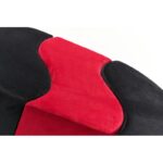 Σκαμπώ Alia μαύρο κόκκινο βελούδο 120x40x80cm ed7001 - Image 5