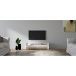 Έπιπλο τηλεόρασης Combe άσπρο 140x40x40cm ed7015 - Image 4