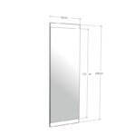 Καθρέφτης Ragazzo 40x120 mdf ed701 - Image 2