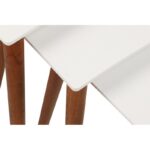 Βοηθητικά τραπεζάκια σαλονιού Paint άσπρη καρυδί μελαμίνη 42 5x37x34cm ed7030 - Image 5