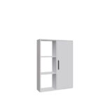 Βιβλιοθήκη Patrick άσπρη μελαμίνη 90x25x123 6cm ed7034 - Image 3