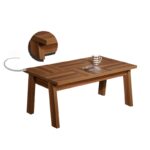 Τραπέζι σαλονιού Story καφέ μελαμίνη 108x66x45εκ ed7059 - Image 3