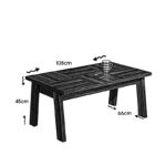 Τραπέζι σαλονιού Story καφέ μελαμίνη 108x66x45εκ ed7059 - Image 4