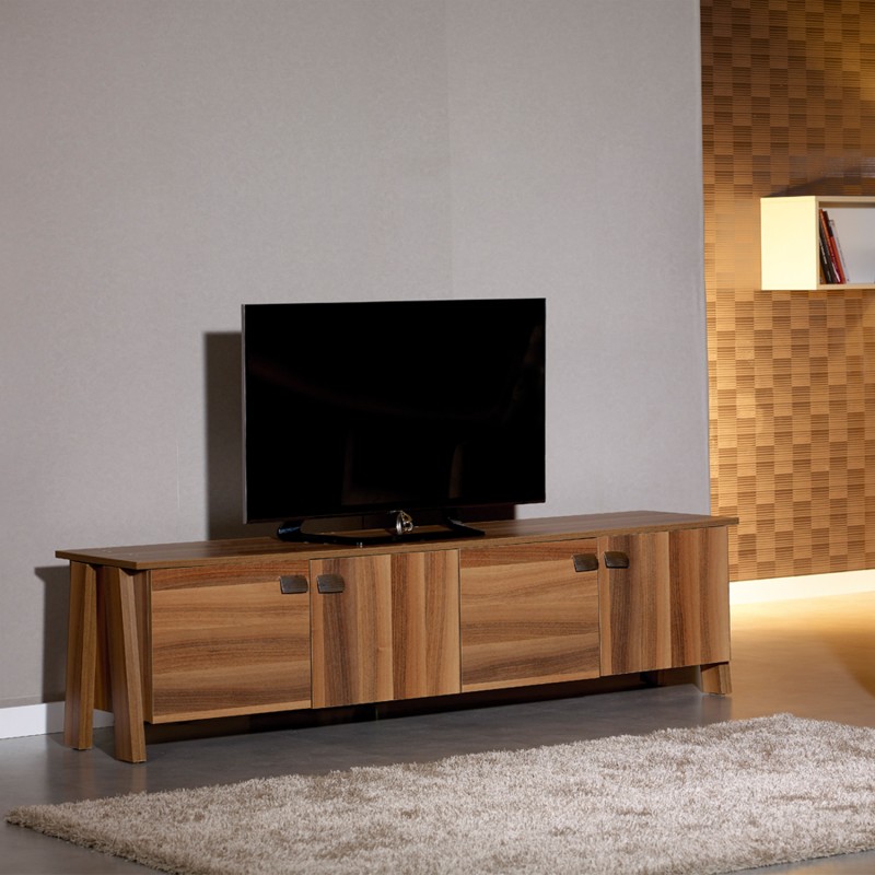 7062_0-800x800 Έπιπλο τηλεόρασης Story καφέ 189x45x50cm ed7062 - Image 1