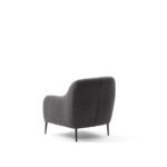 Πολυθρόνα Venus ανθρακί 77x70x77cm ed7068 - Image 3