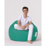 Πουφ Premium XXL Turquoise αδιάβροχο ύφασμα 115x39cm ed7070 - Image 3