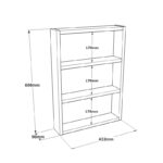 Ραφιέρα Dole ασήμι μελαμίνη 43 2x9x60εκ ed7075 - Image 2