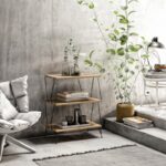 Βοηθητικό τραπέζι σαλονιού Laza Pine μελαμίνη 48x31x75cm ed707