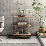 Βοηθητικό τραπέζι σαλονιού Laza Pine μελαμίνη 48x31x75cm ed707 - Image 4