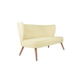 Καναπές διθέσιος Bienville κρεμ 141x73x77cm ed7080