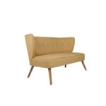 Καναπές διθέσιος Bienville καφέ 141x73x77cm ed7081