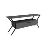 Έπιπλο τηλεόρασης Stile ανθρακί 124x35x54cm ed7096 - Image 3