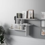 Ράφι τοίχου Germen άσπρη μελαμίνη 118x20x82cm ed7100 - Image 5