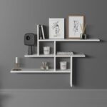 Ράφι τοίχου Germen άσπρη μελαμίνη 118x20x82cm ed7100 - Image 4