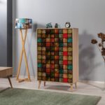 PIANETA ΠΑΠΟΥΤΣΟΘΗΚΗ OAK ΜΕΛΑΜΙΝΗ 80x36xH127cm ed710