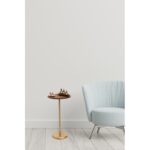 Βοηθητικό τραπέζι Uno 40x75cm καρυδί χρυσό χρώμα ed7114