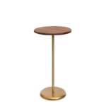 Βοηθητικό τραπέζι Uno 40x75cm καρυδί χρυσό χρώμα ed7114 - Image 3