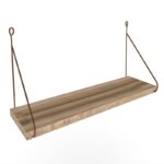 Ράφι τοίχου Armoni καφέ μελαμίνη 72x20x20cm ed7129 - Image 4