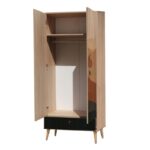 Ντουλάπα City Desert 80x45x190cm μελαμίνη ξύλινα πόδια ed7159 - Image 3