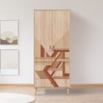 Ντουλάπα City Flow 80x45x190cm μελαμίνη ξύλινα πόδια ed7161