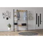 Έπιπλο εισόδου Marken Sapphire μελαμίνη 120x30x180εκ ed7168