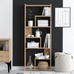 Βιβλιοθήκη Megg δρυς μελαμίνη 60x15x150εκ ed7174