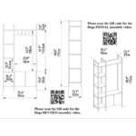 Έπιπλο εισόδου Doga άσπρο χρυσό μελαμίνη 90x35x175εκ ed7176 - Image 2