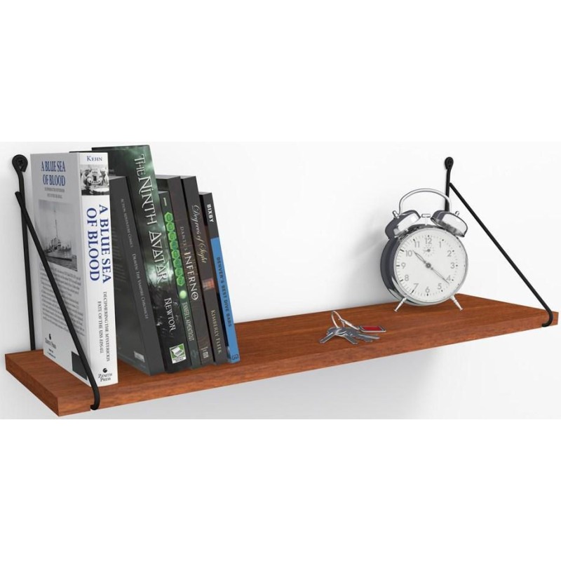 7198_0-800x800 Ράφι τοίχου Armoni καρυδί μελαμίνη 72x20x20cm ed7198 - Image 1