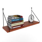 Ράφι τοίχου Armoni καρυδί μελαμίνη 72x20x20cm ed7198 - Image 4