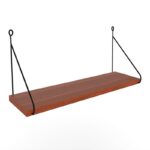 Ράφι τοίχου Armoni καρυδί μελαμίνη 72x20x20cm ed7198 - Image 3