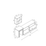 Έπιπλο tv Deve μελαμίνη 123 2x29 5x41 8cm ed7199 - Image 2