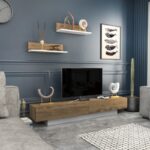 Έπιπλο τηλεόρασης Lusi λευκό oak 180x31x40cm ed7203 - Image 5