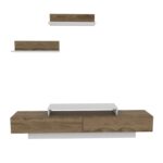 Έπιπλο τηλεόρασης Lusi λευκό oak 180x31x40cm ed7203 - Image 4