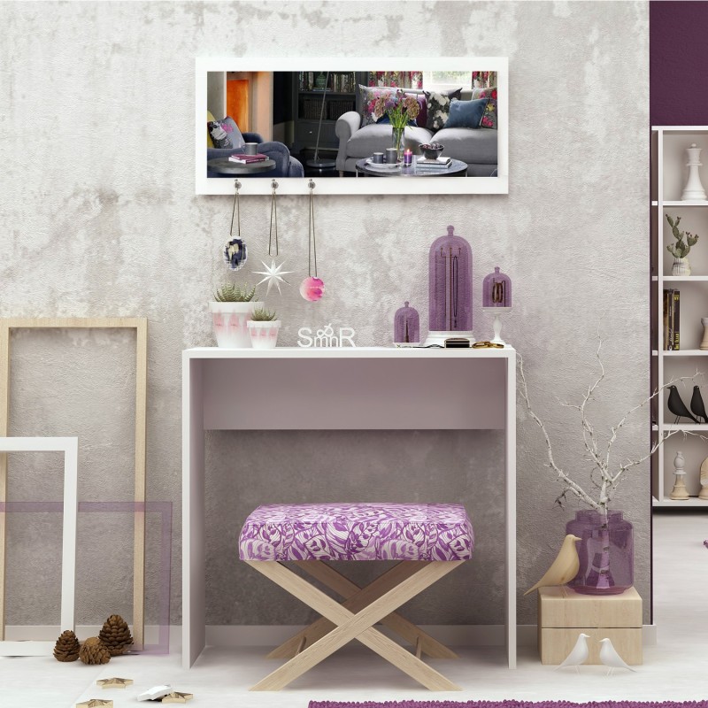 7204_0-800x800 Γραφείο Salerno άσπρη μελαμίνη 80x30x82cm ed7204 - Image 1