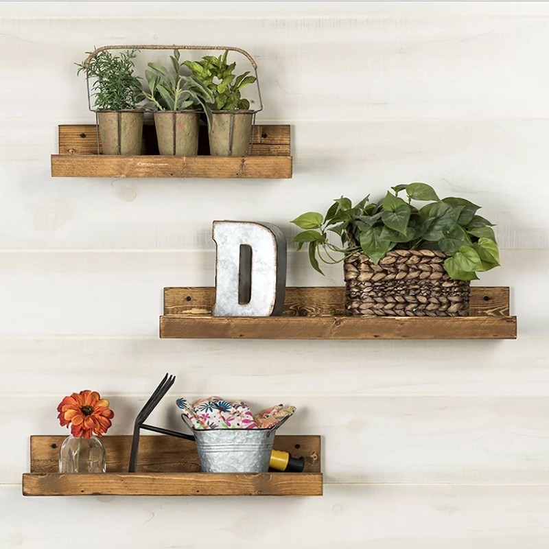 7214_0-800x800 Ραφιέρα Raf καρυδί ξύλο 60x8x15εκ ed7214 - Image 1