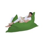 Πουφ Giant Cushion 140x180 αδιάβροχο ύφασμα πράσινο ed7225 - Image 4