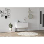 Μπουφέ Zermio λευκό χρώμα μελαμίνη 90x34x70cm ed7228