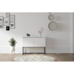 Μπουφέ Zermio λευκό χρώμα μελαμίνη 90x34x70cm ed7228 - Image 4